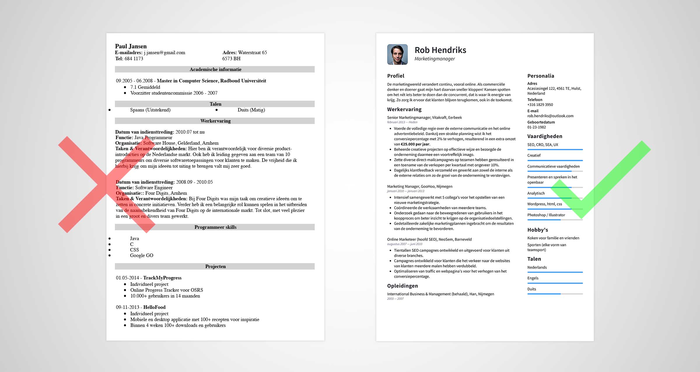 Uitgebreid Belangrijk nieuws Tektonisch Wat is een CV? [Inclusief 3 voorbeelden en schrijftips] | Lerensolliciteren